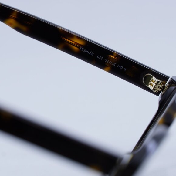 ?️ New Fendi FE50024I 053 Eyeglasses - Dark Havana Frame 52mm main image 8